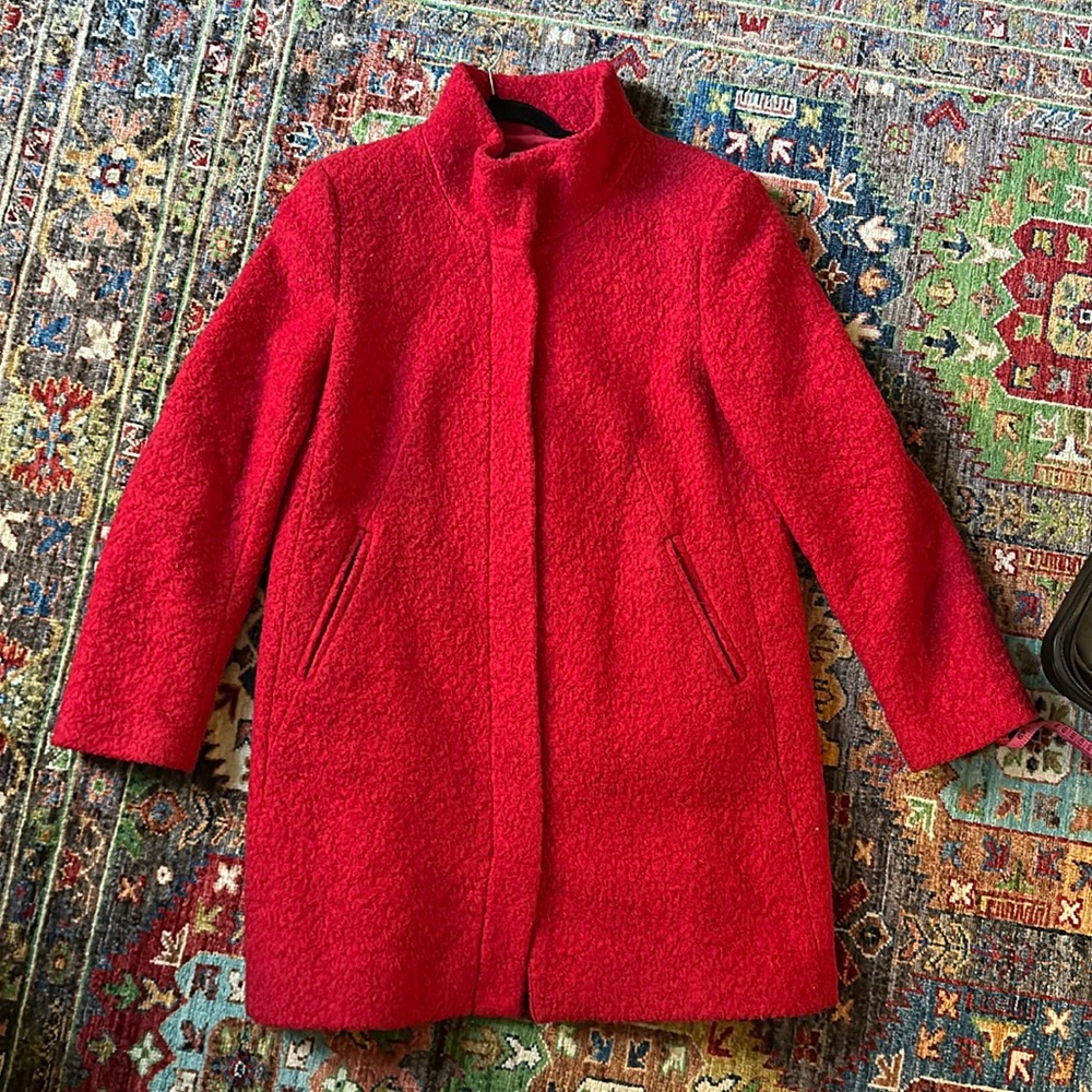 Red Wool Winter Jacket